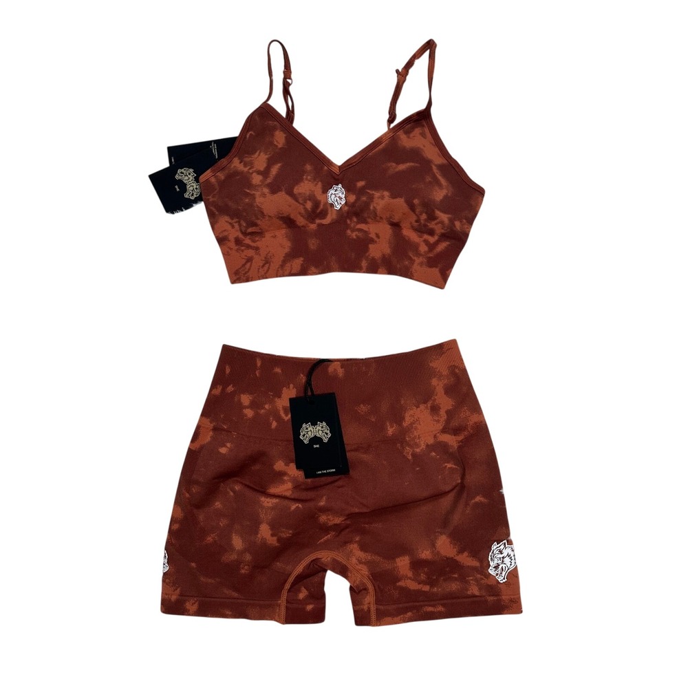 Darc Sport SHE Wolves Forever Everson Tie Dye‎ Seamless Set Women's Medium